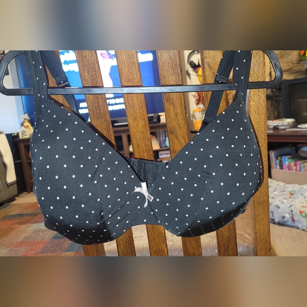 44D Polka Dot Lightly Lined Full Coverage Bra